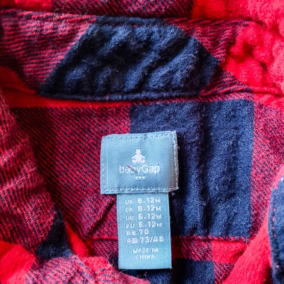 | 3 for $20 | Baby GAP plaid button down top - Picture 2 of 2
